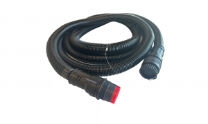 Heavy-duty wire harness assembly with corrugated protective conduit and industrial circular connectors