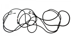 Custom light duty wire harness assembly with sealed automotive connectors